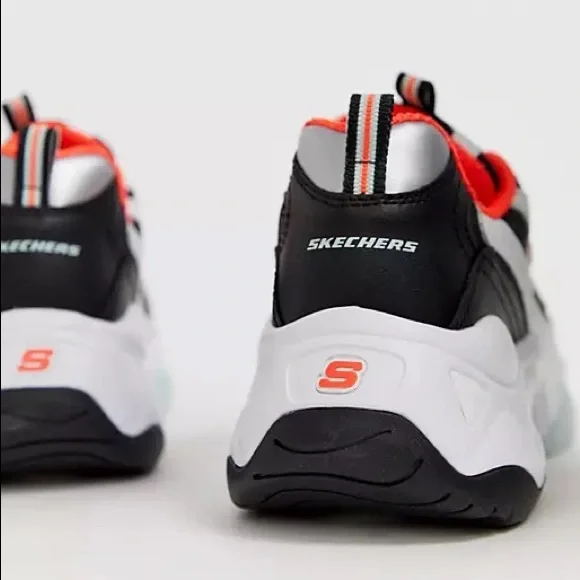 Urban Outfitters White Black Mint Orange Chunky Sneakers - Picture 2 of 8